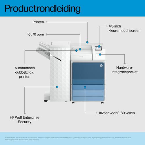Produktbild HP LaserJet Enterprise 8501x+ Printer Eu (Laser, Schwarz-Weiss)