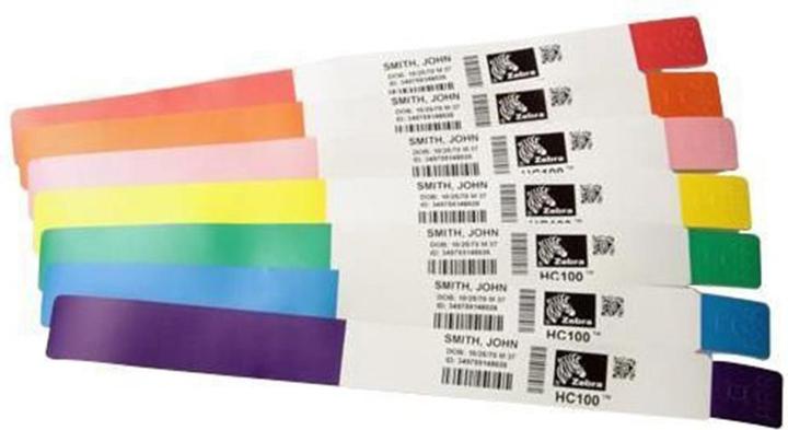 Actual product image Zebra Z-BAND SPLASH WRISTBAND25X254M (2.54 cm)