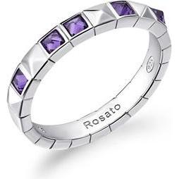 Rosato, Anello, Anello in argento con zirconi RZCU92 - Circuito: 56 mm, (56)