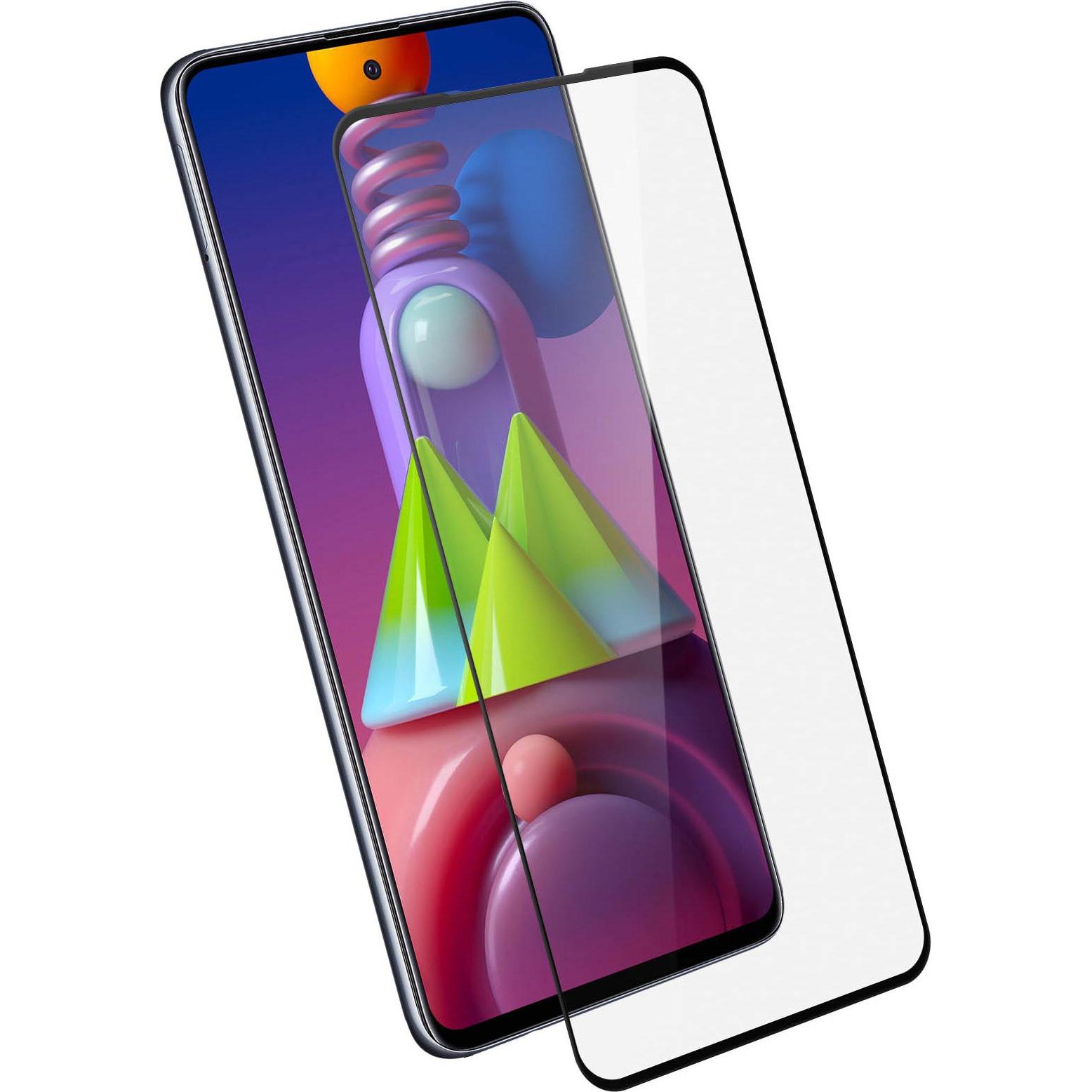 Avizar Panzerglas, Glas Schutzfolie, Schutzglas (1 Stück, Samsung Galaxy M51), Smartphone Schutzfolie, Schwarz