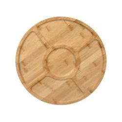 Ruhhy Deska do krojenia Deska bambusowa obrotowa 24290, Tagliere, Marrone