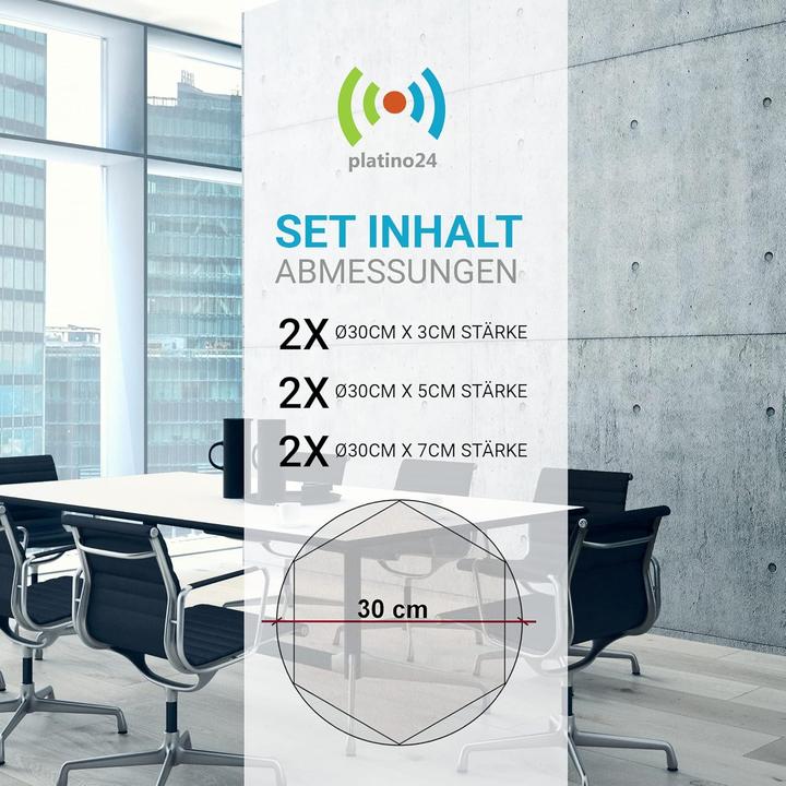 Image du produit Platino24 Vert clair Absorbeur de son (6 pcs)