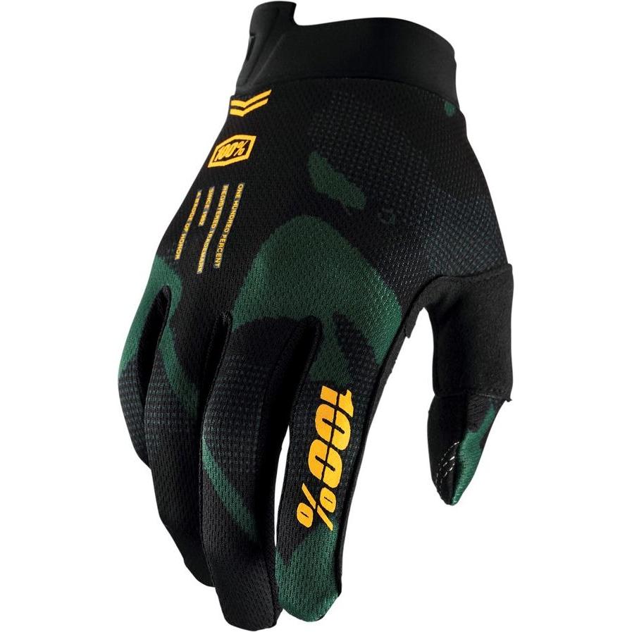 100%, Jungen, Handschuhe, Kids Handschuhe iTrack SP21 Schwarz Gr. XL, Schwarz, (XL)