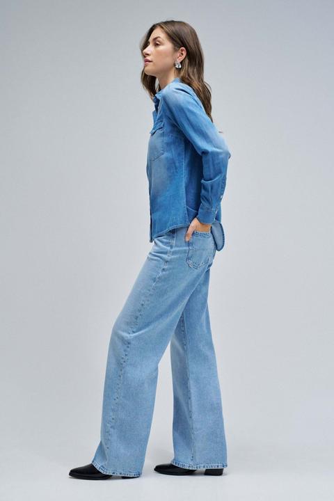 Actual product image Salsa Jeans Jeanshemd Denim Shirt W/ Front Pockets (XS)