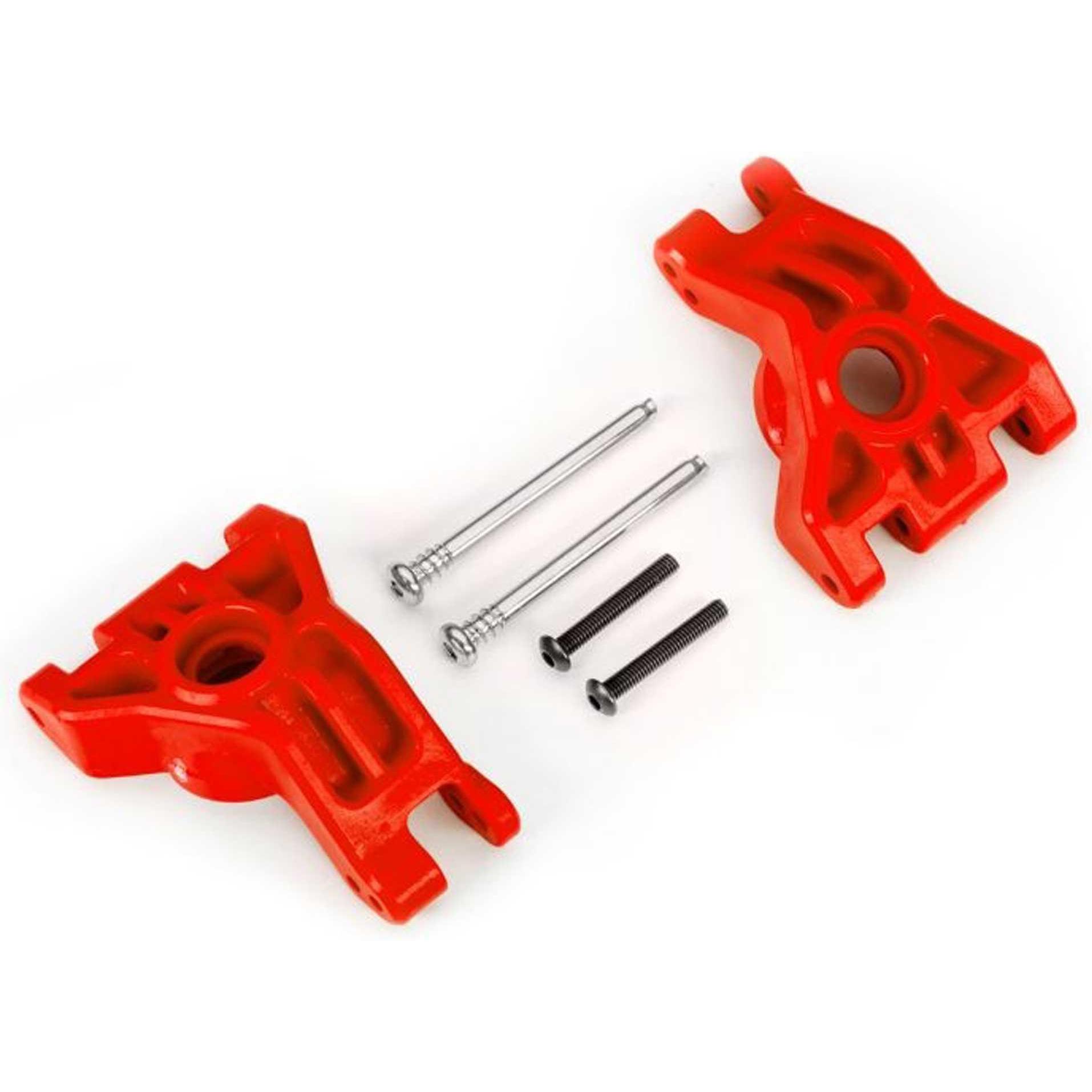 Traxxas portaruota hi extreme heavy duty rosso +kt (dal kit di aggiornamento 9080)