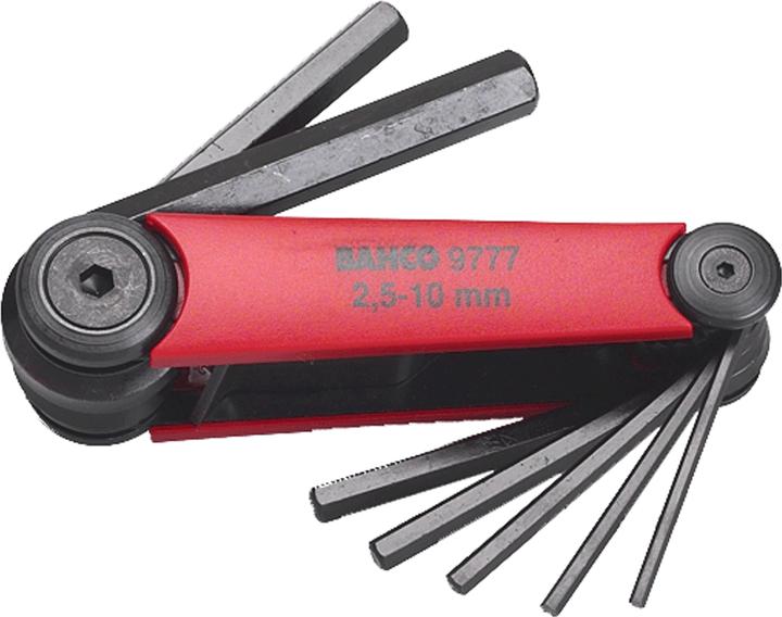 Actual product image Bahco Allen key set 7-piece - be-9777 2.5-10mm folding set (Allen screw)
