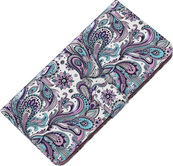 Produktbild Ueli Express iPhone 13 Pro Max Buch Etui Tasche mit Kartenfach Tattoo Pink (Apple iPhone 13 Pro Max)