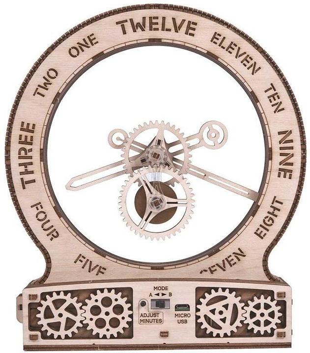 Wood Trick Kinetic Clock Modern