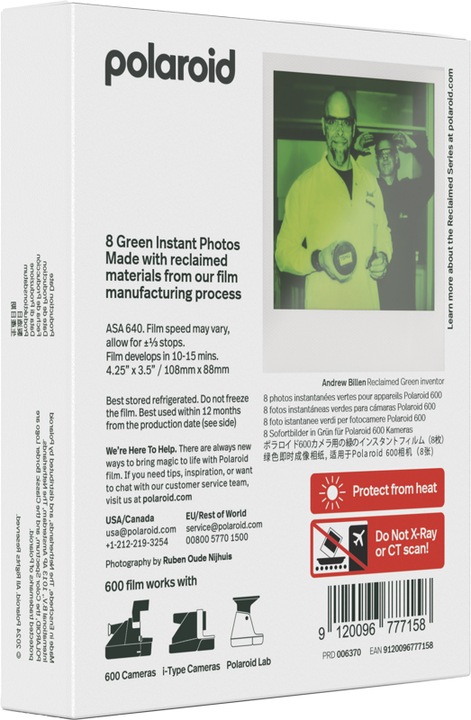 Immagine prodotto Polaroid Pellicola a colori 600 Serie Reclaimed (Polaroid 600, OneStep+)