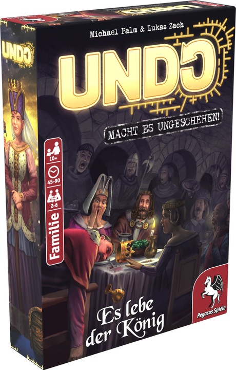 Actual product image Pegasus 18178G - UNDO - Es lebe der König, card game, for 2-6 players, ages 10+ (DE edition) (German)