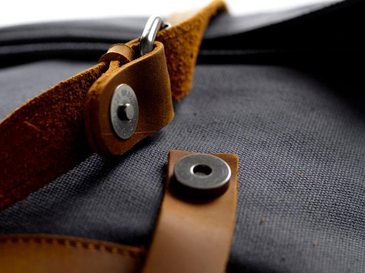 Produktbild Only-Bags.Store Canvas Rucksack, Canvas Vintage Reclaimed Leder Rucksack, recyceltes Leder, Canvas Rucksack, Canvas (16 l)