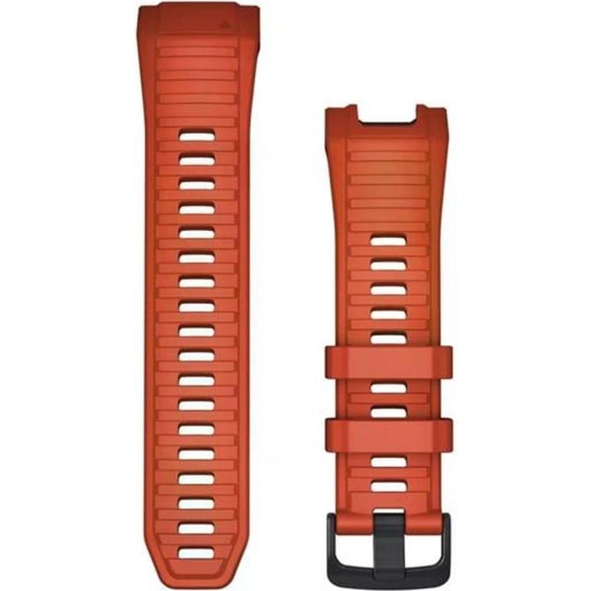 Garmin Armband zu Instinct 2X Solar, Flame Red (26 mm, Silikon, Tactical Edition), Uhrenarmband, Rot