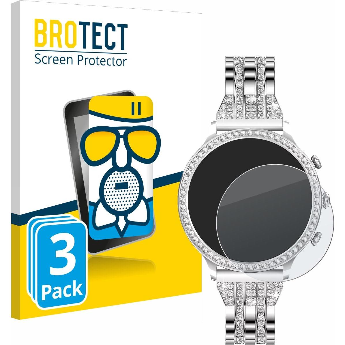 BROTECT Schutzglas Schutzfolie Displayschutz Display Schutz Glas Folie matt, Smartwatch Schutzfolie, Grau
