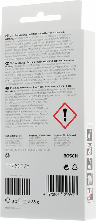 Actual product image Bosch Hausgeräte TCZ 8002 A