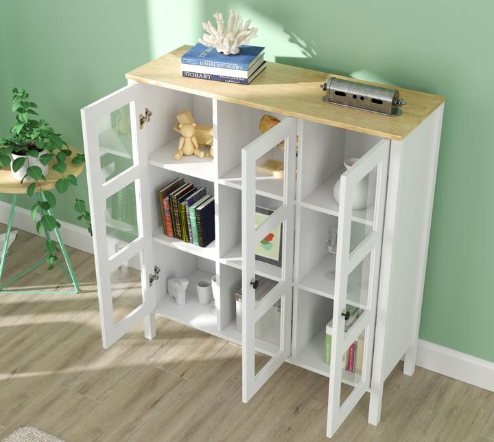 Immagine prodotto Skye Decor Shelora Three Door Bookshelf (112 x 40 x 123 cm)