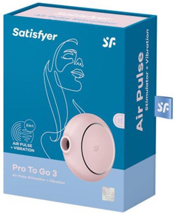 Actual product image Satisfyer Pro To Go 3 - Rose