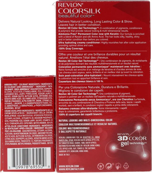 Actual product image Revlon Professional Colorsilk Beautiful Color 50 Brown Hair Coloring (Light Ash Brown)