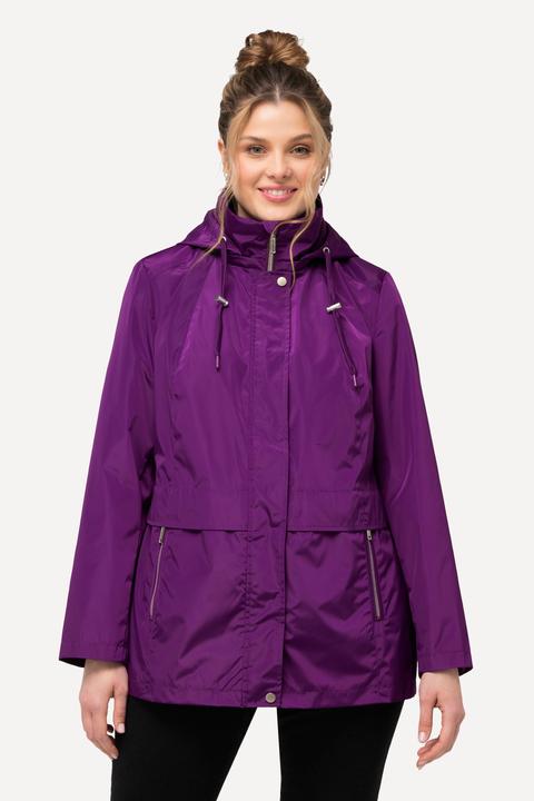 Produktbild Ulla Popken HYPRAR Windbreaker-Jacke, wasserabweisend, Kapuze (46, 48)