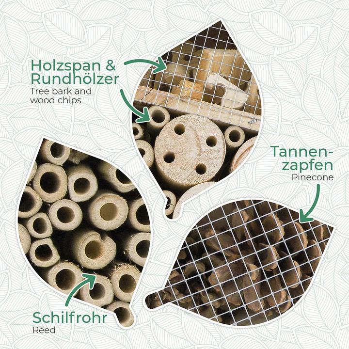 Immagine prodotto Wildlife Friend Grande hotel per insetti (Farfalle, Coccinelle, Vespe scavatrice, Api)