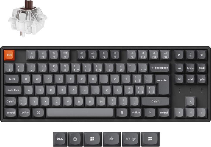 Produktbild Keychron K8 Max (CH, Kabelgebunden, Kabellos)