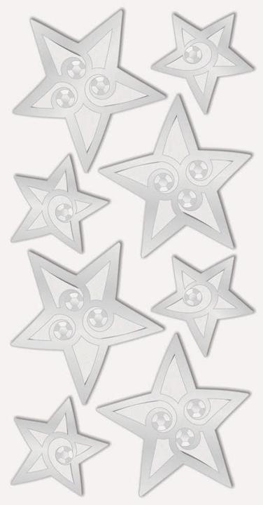 Produktbild Heyda Weihnachtssticker Silbersterne