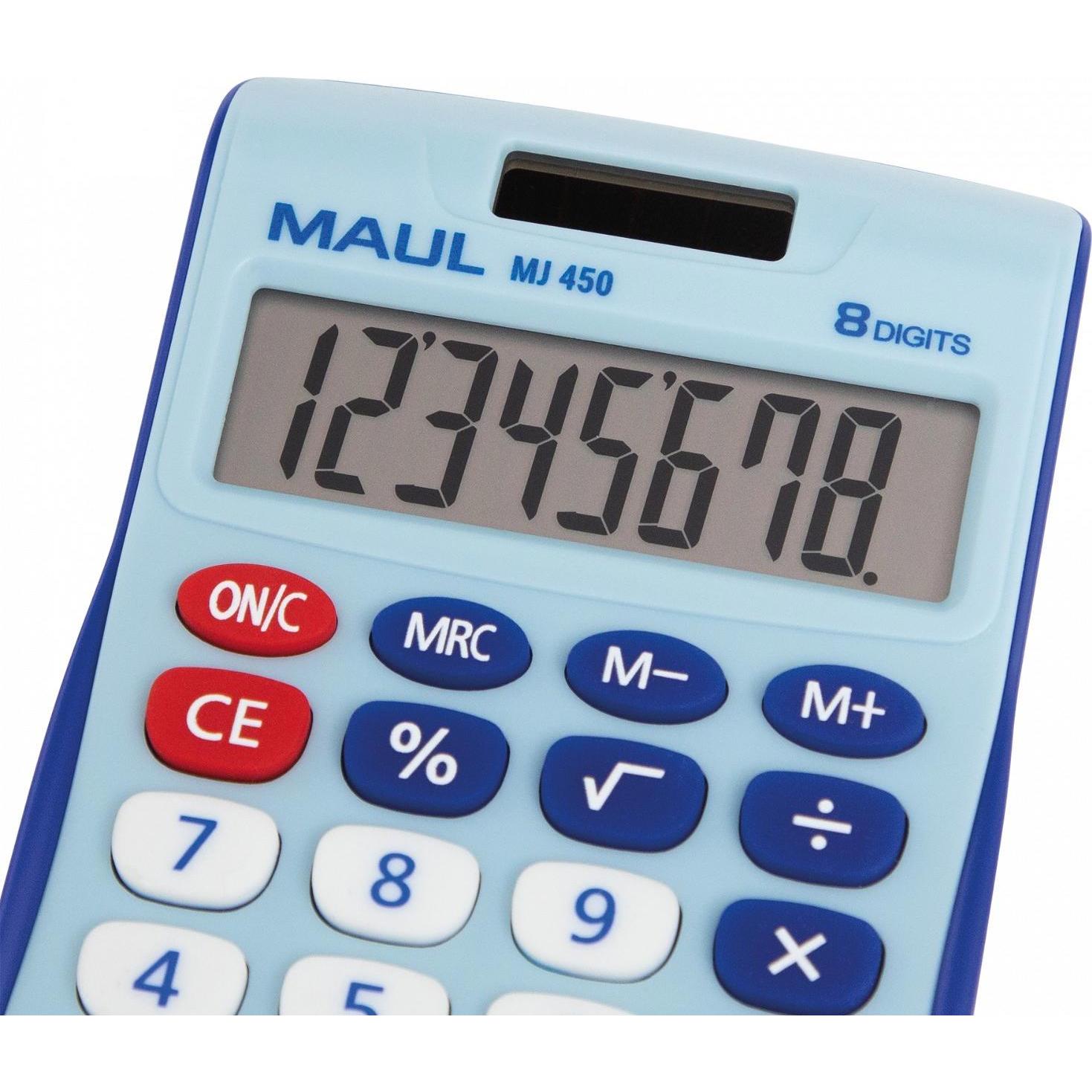 Thumbnail - Maul, Taschenrechner, Taschenrechner MJ450 Junior Blau (Solarzellen)