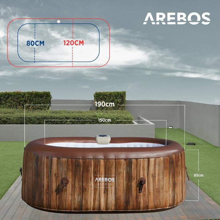 Produktbild Arebos Whirlpool Oval (2 Personen)