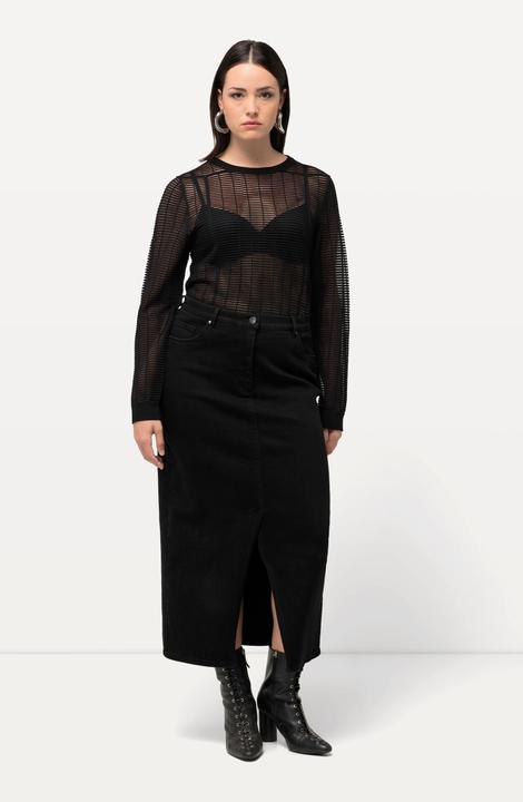 Actual product image Ulla Popken Denim 5 Pocket Skirt (58)