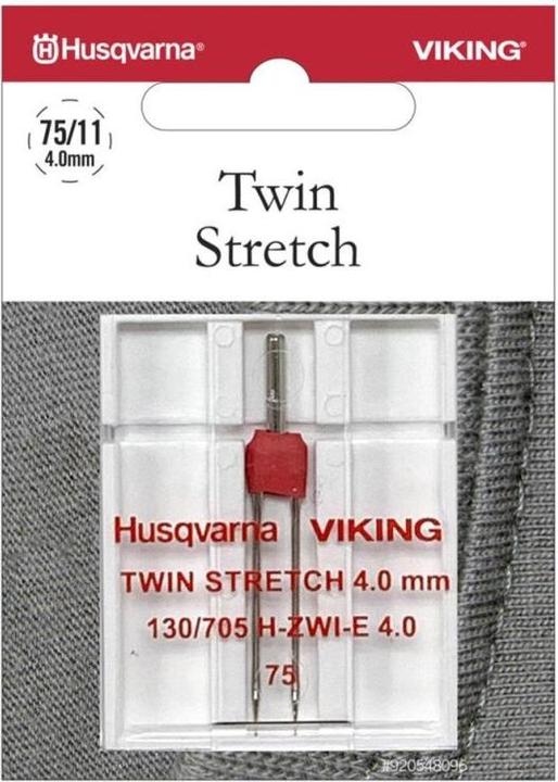 Immagine prodotto Husqvarna Ago doppio Stretch 75/11, larghezza 4,0 mm