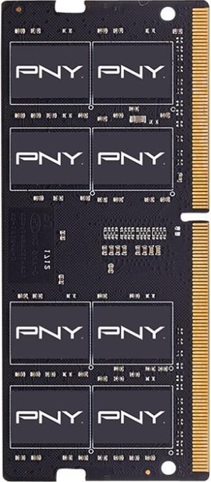 Productafbeelding PNY Notebook geheugen Performance, SODIMM, DDR4, 16 GB, 3200 MHz, CL22 (MN16GSD43200-TB) (1 x 16GB, 3200 MHz, DDR4 RAM, SO-DIMM)