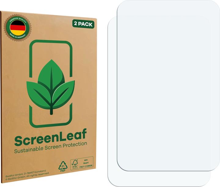 Actual product image ScreenLeaf Screen Protector sustainable Screen Protection, clear, anti-scratch