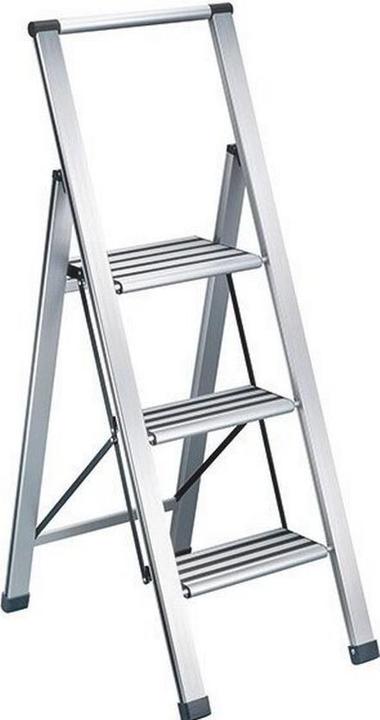 technocraft Alu-Klappleiter SLIMSTER, 3 Stufen (Trittleiter, 99 cm)