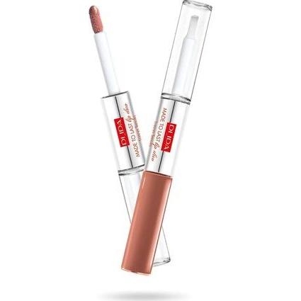 Pupa Milano, Lippenstift + Lipgloss, Made to last Lip duo Nude Natural (012 Natural Nude)