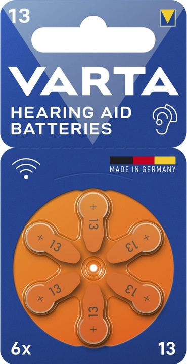 Produktbild Varta Hearing Aid Battery 13 6er Bli (6 Stk., 13, 310 mAh)