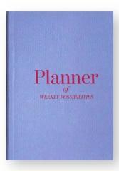 Actual product image Printworks Weekly - Planner of weekly possibilities bleu (English)