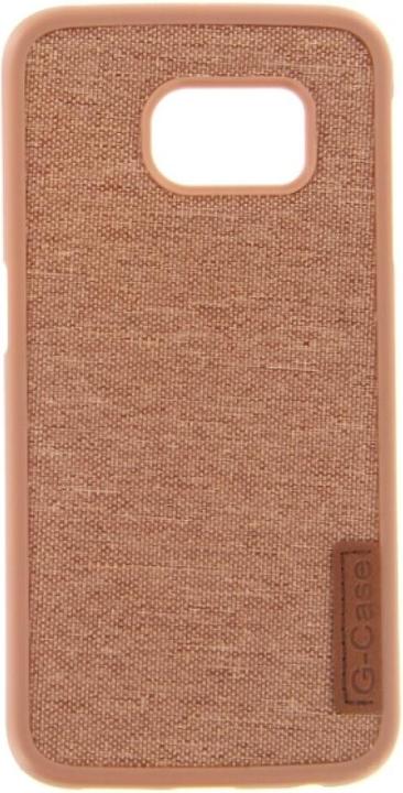 Actual product image OEM Silicone Case Textile for Samsung S6 Edge brown (Samsung Galaxy S6 Edge)