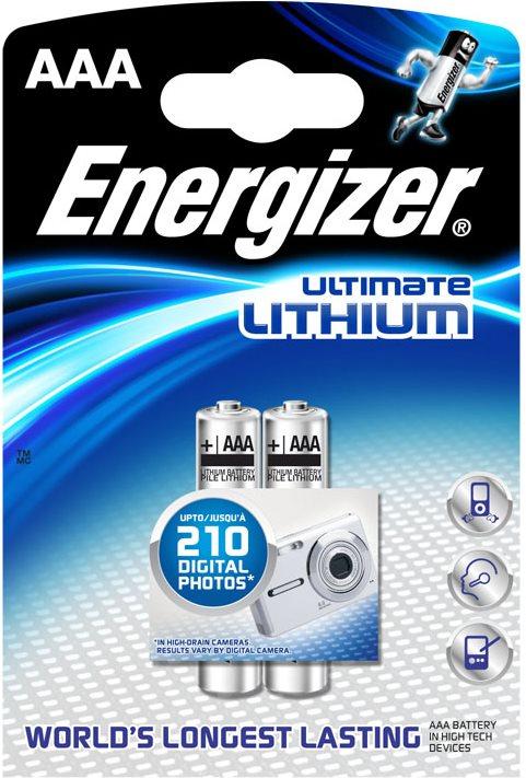 Produktbild Energizer Ultimate Lithium (2 Stk., AAA, 1250 mAh)