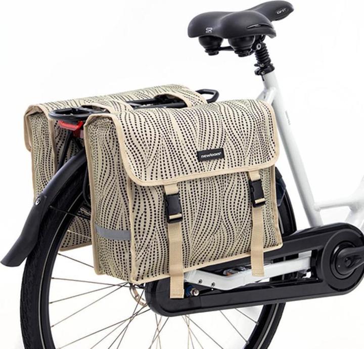 Produktbild New Looxs Tasche Fiori Double Alma Sand (30 l, Gepäckträgertasche)