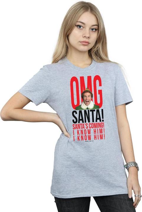 Produktbild Elf OMG Santa I Know Him TShirt (S)