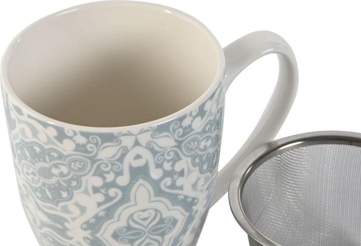 Actual product image Esprit Filtertasse für Teeaufgüsse Home Blau Beige Edelstahl Porzellan 380 ml (2 Stück) (380 ml, 2 x)
