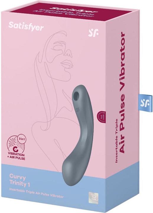 Produktbild Satisfyer Curve Trinity 1 Air Pulse Vibration Grau