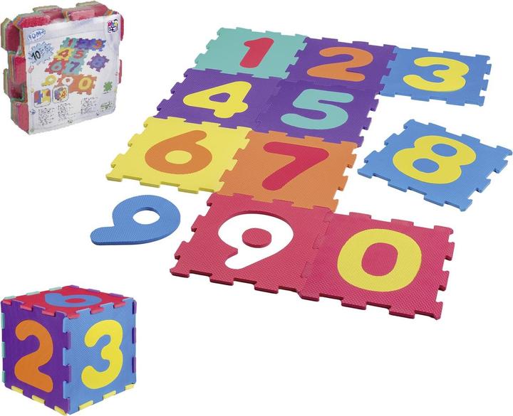Actual product image Happy People Puzzle mats with numbers (32 x 32 cm)