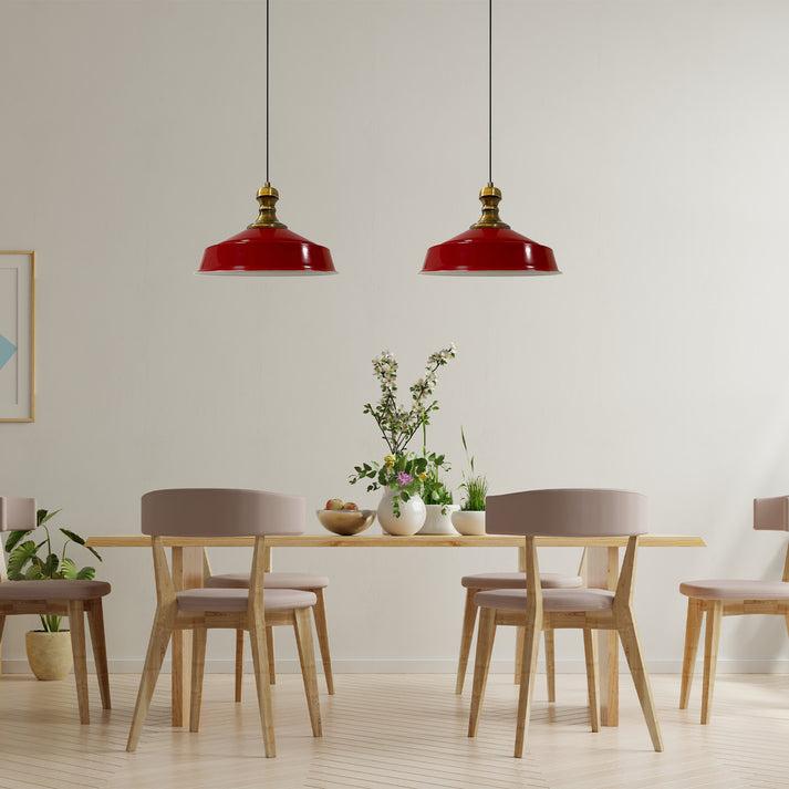 Productafbeelding Bamyum Asletl-Knob Pendelleuchte Rot x2 Flamme (E27)