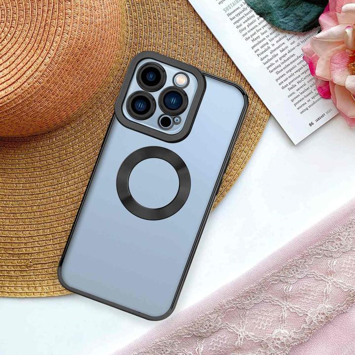 Actual product image Cadorabo TPU Chrome Case with Camera Protector for Apple iPhone 13 PRO MAX (Apple iPhone 13 Pro Max)