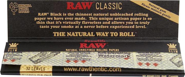 Image du produit RAW Black Papers King Size Slim Extra Fine