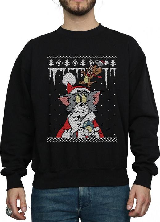 Tom & Jerry Christmas Fair Isle Sweatshirt (L)