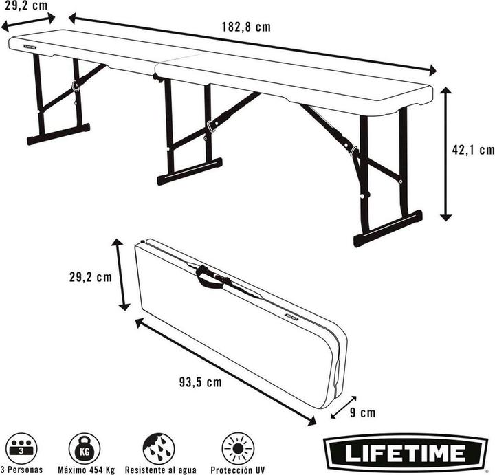 Productafbeelding Lifetime Vouwbank