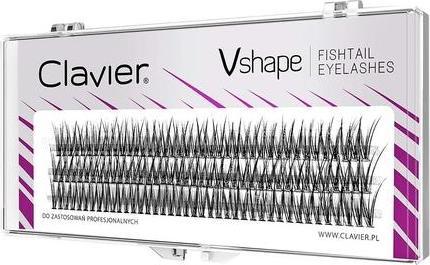 Actual product image Clavier Vshape Tufts Eyelashes 8Mm (Artificial eyelashes)