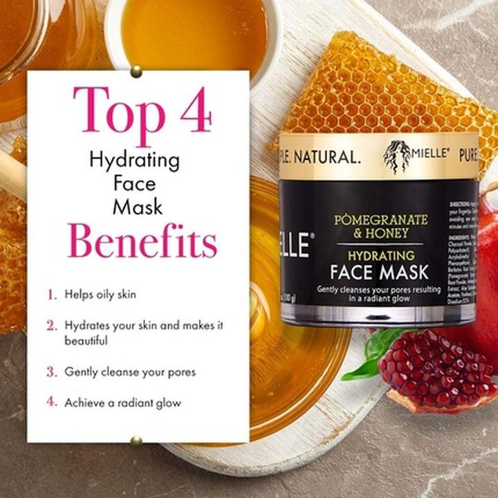 Actual product image Miele Pomegranate & Honey Hydrating Face Mask 3.5 Ounce