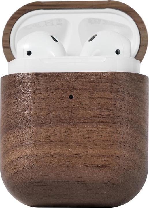 Image du produit Oakywood AirPods Case - Holzetui für AirPods-Kopfhörer - Walnuss / AirPods 1/2 - (Couvercle de l'étui de chargement)